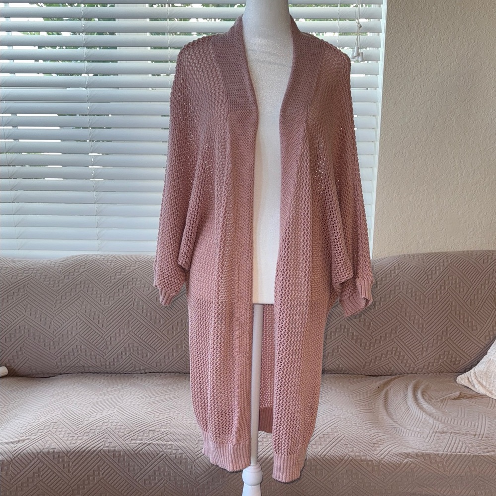Forever 21 Kimono Cardigan – Size M | Dusty Rose Pink